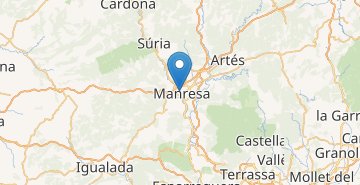 Zemljevid Manresa
