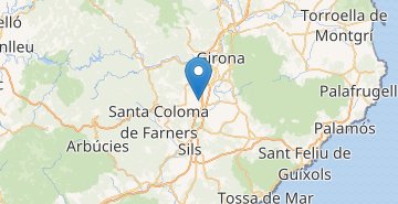 Map Girona airport