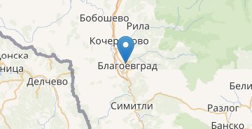 Mapa Blagoevgrad