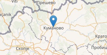 Mapa Kumanovo