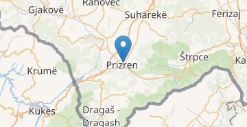 Mapa Prizren
