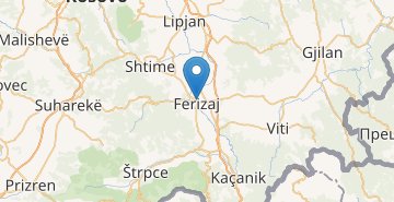 Žemėlapis Ferizaj