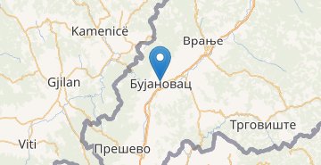 Kaart Bujanovc