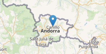 Žemėlapis Canillo