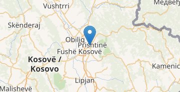 Карта Приштина