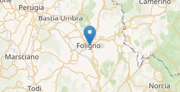 Mapa Foligno