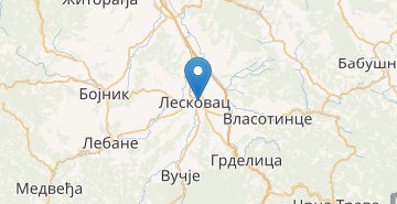 Карта Лесковац