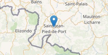 Mapa Saint-Jean-Pied-de-Port