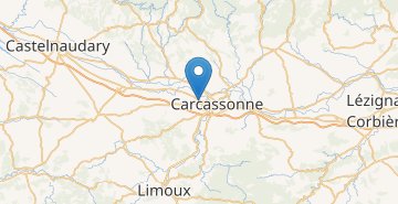 Mapa Carcassonne Airport