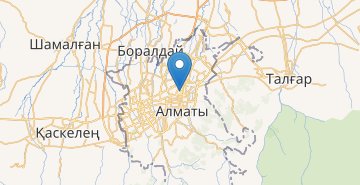 Zemljevid Almaty