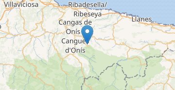 Zemljevid Covadonga