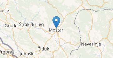 Map Mostar