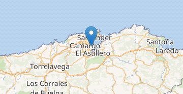 Map Santander airport
