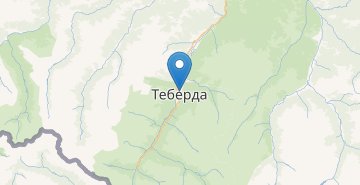 Mapa Teberda