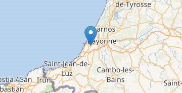 Map Biarritz airport