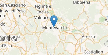 Map Montevarchi