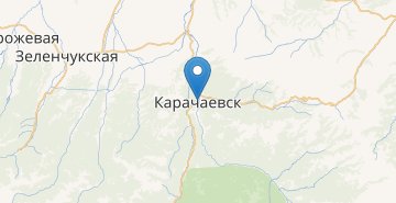 Mapa Karachayevsk