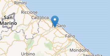 Mapa Pesaro