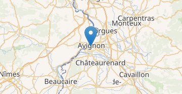 Mapa Avignon