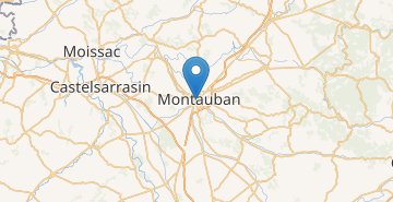 Zemljevid Montauban