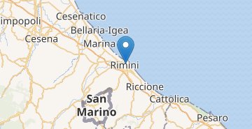 Mapa Rimini