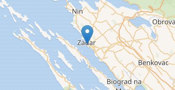 Mapa Zadar