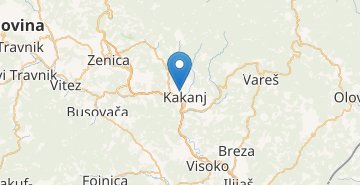 Mapa Kakanj