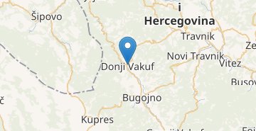 Mapa Donji Vakuf