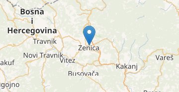 Mapa Zenica