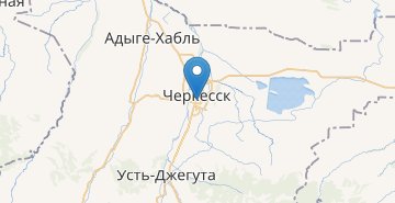 Mapa Cherkessk