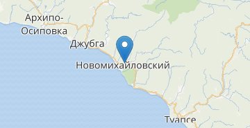 Mapa Novomikhailovsky
