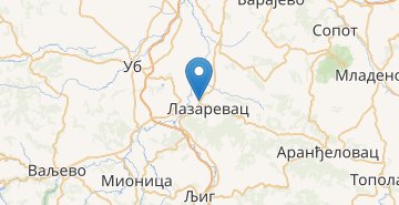 地図 Lazarevac