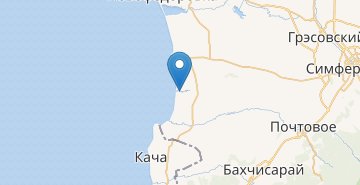 Мапа Берегове (Крим)