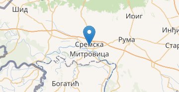 地図 Sremska Mitrovica