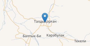 Карта Талдыкорган