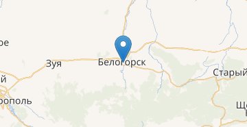 Мапа Бєлогорськ