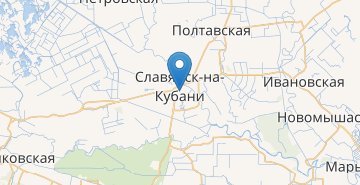 Map Slavyansk-na-Kubani