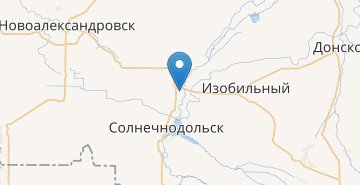 Map Novotroitskaya (Stavropolskiy kray)