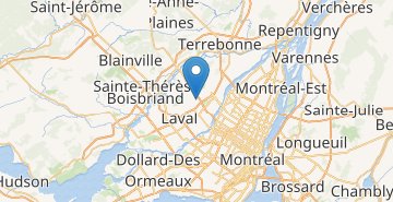 Kaart Laval