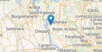 Карта Милан аэропорт Мальпенса