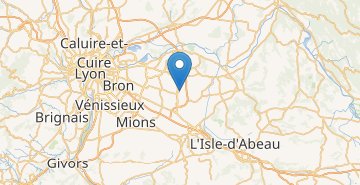 Map Lyon airport Saint Exupéry