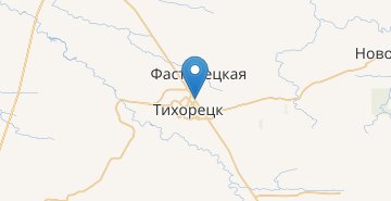 Mapa Tikhoretsk