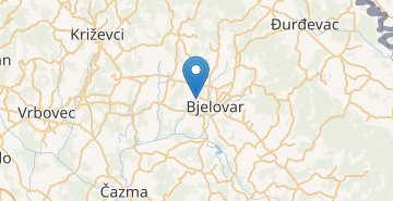 Žemėlapis Bjelovar