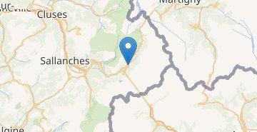 Zemljevid Chamonix-Mont-Blanc