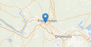 Mapa Fredericton