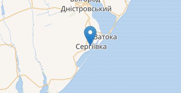 Zemljevid Serheyevka, Belhorod-Dnistr. r-n