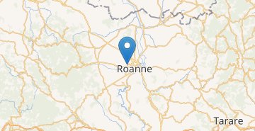 Kaart Roanne