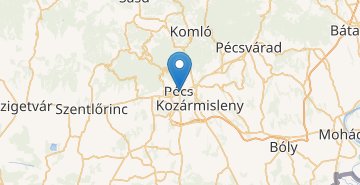 Mapa Pécs