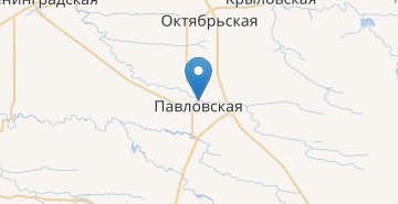 Map Pavlovskaya (Krasnodarskiy kray)