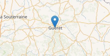 Zemljevid Guéret
